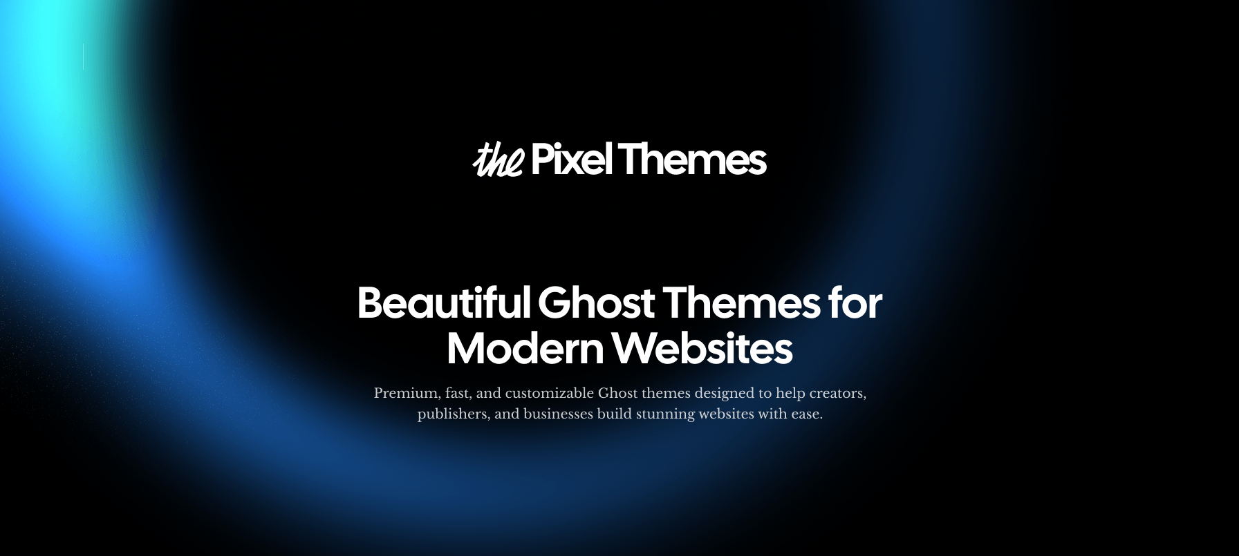 Preview of premium Ghost themes from 